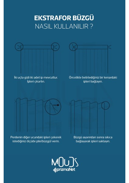 Kış Dalları Desenli Süet Oturma Odası Salon Fon Perde Baskılı Ekstrafor Büzgü 2 Kanat PRD-1024