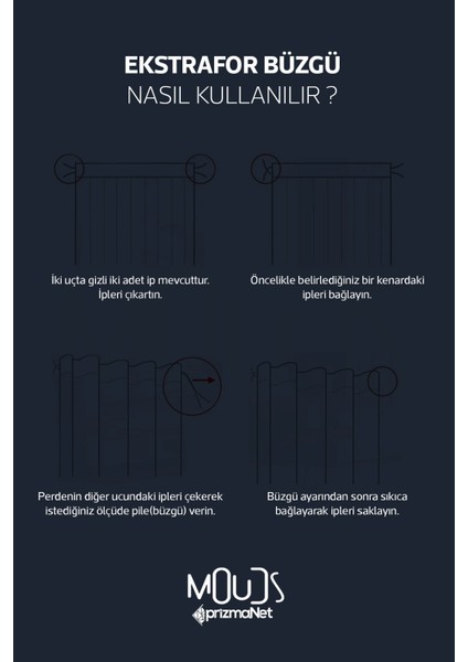 Omegu 4 Desenli Süet Oturma Odası Salon Fon Perde Dijital Baskılı Ekstrafor Büzgü 2 Kanat PRD-1054