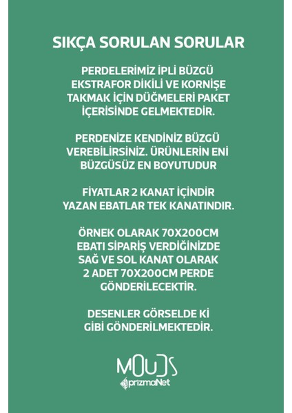 Yeşil Mandala Desenli Süet Oturma Odası Salon Fon Perde Baskılı Ekstrafor Büzgü 2 Kanat PRD-1103 modelleri
