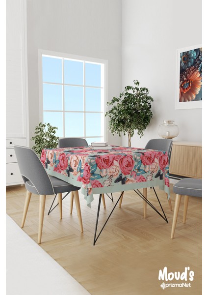 Classic Pattern 3 Desenli Süet Dertsiz Masa Örtüsü