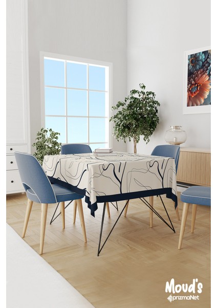 Omegu 4 Desenli Süet Dertsiz Masa Örtüsü