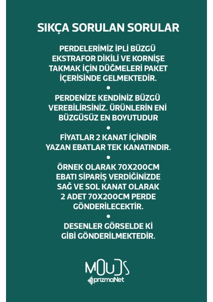 Yeşil Lacivert Desenli Süet Oturma Odası, Salon Fon Perde Baskılı Ekstrafor Büzgü 2 Kanat PRD-1001