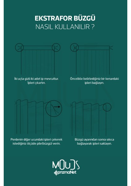 Yeşil Lacivert Desenli Süet Oturma Odası, Salon Fon Perde Baskılı Ekstrafor Büzgü 2 Kanat PRD-1001
