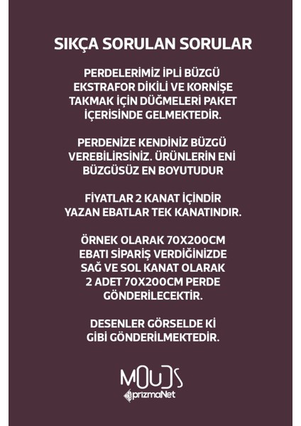 Osmanlı Desenli Süet Oturma Odası Salon Fon Perde Baskılı Ekstrafor Büzgü 2 Kanat PRD-1084