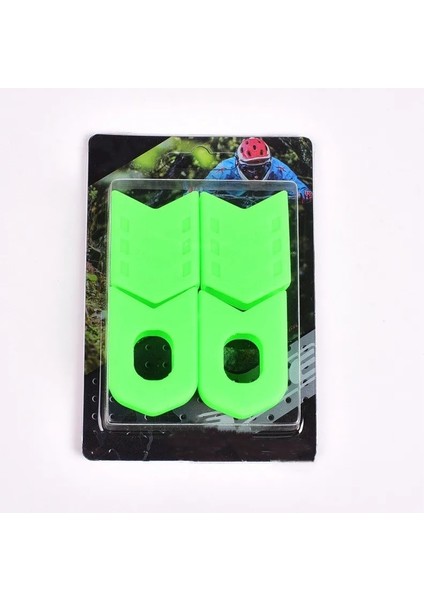 Yeşil Stil 1 Çift Bisiklet Krank Kapağı Silikon Kol Kol Mtb Dağ Bisikleti Bisiklet Aynakol Koruma Kaymaz Aynakol Krank Koruyucusu (Yurt Dışından)