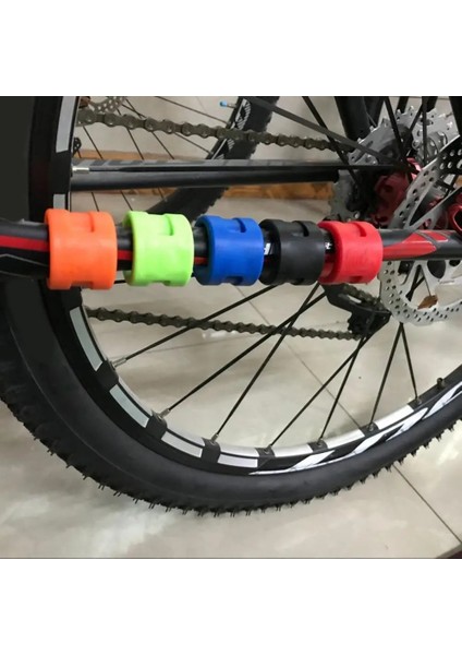 Turuncu Bisiklet Zinciri Koruma Etiket Mtb Yol Bisikleti Arka Çatal Anti-Çarpışma Kauçuk Koruyucu Halka Koruma Koruyucu Kiti Parçası (Yurt Dışından) fırsatları