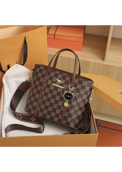 Dokulu Küçük Çanta Kadın Moda Niş Crossbody Çanta Taşınabilir Ekose Kova Çantası (Yurt Dışından) fiyatları