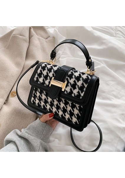 Üst Düzey Çanta, Şık Müstehcen Çantası Elle Yapılan Kare Çanta, Çok Yönlü Omuz Crossbody Çantası (Yurt Dışından)