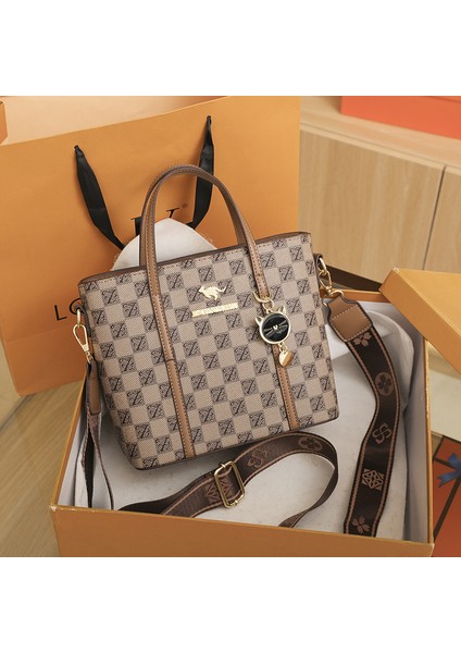 Dokulu Küçük Çanta Kadın Moda Niş Crossbody Çanta Taşınabilir Ekose Kova Çantası (Yurt Dışından) fiyatları