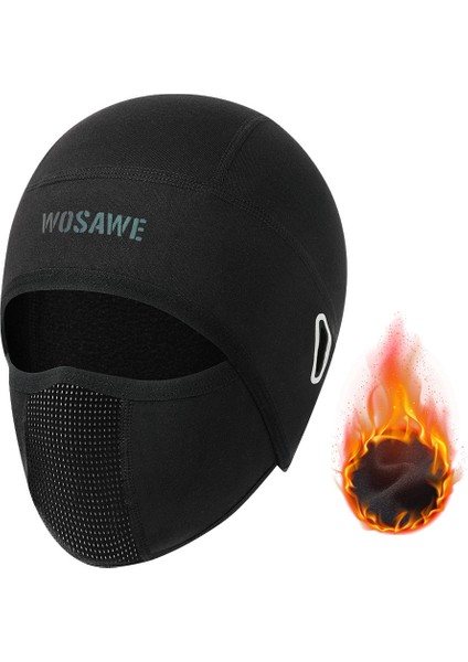 Motosiklet Kaputu Polar Kayak Yüz Maskesi Sonbahar ve Kış Açık Rüzgar Geçirmez Sürme (Yurt Dışından)