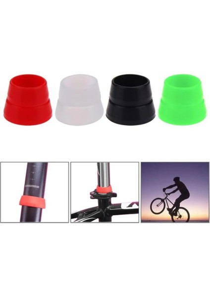 F Tarzı Dağ Yol Bisiklet Koltuğu Sonrası Kauçuk Halka Kapak Bisiklet Silikon Su Geçirmez Bisiklet Seatpost Kılıfı Koruyucu Halka 4 Renk (Yurt Dışından) fırsatları