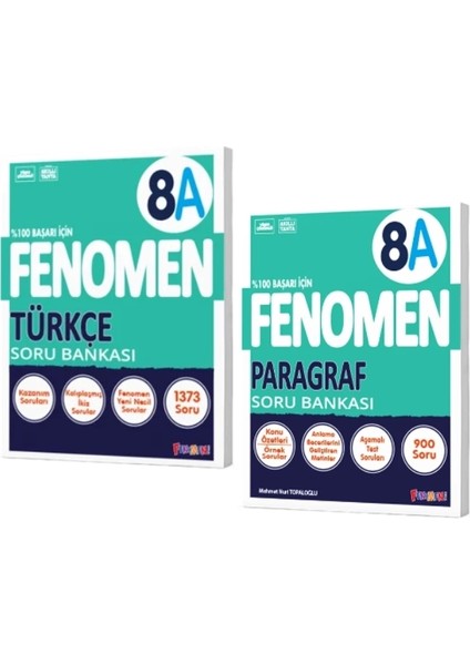 8. Sınıf Türkçe A Soru Bankası - Paragraf A Soru Bankası 2'li Set