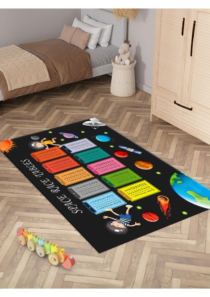 Eğitici Çarpım Tablosu Desenli Halı Yıkanabilir Kaymaz Taban Bebek Odası