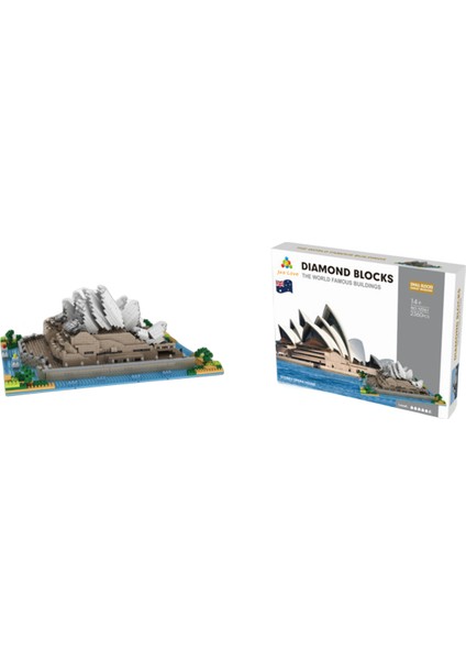Küçük Yapı Taşı Oyuncakları YZ-061 Sidney Opera Binası 2360 Pcs (Yurt Dışından)