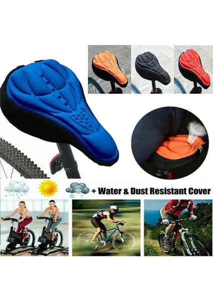 Turuncu Tarzı Yeni 3D Bisiklet Eyer Yumuşak Kapak Konfor Nefes Sünger Köpük Koltuk Minderi Bisiklet Koltuk Pedi Ciclismo Dağ Bisikleti Aksesuarları (Yurt Dışından) modelleri