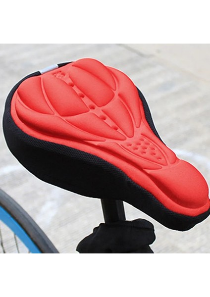 B Tarzı Yenı Moda Dağ Bisikleti 3D Sele Kılıfı Kalın Nefes Süper Yumuşak Bisiklet Eyer Silikon Sünger Bisiklet Koltuk Minderi Bisiklet (Yurt Dışından)