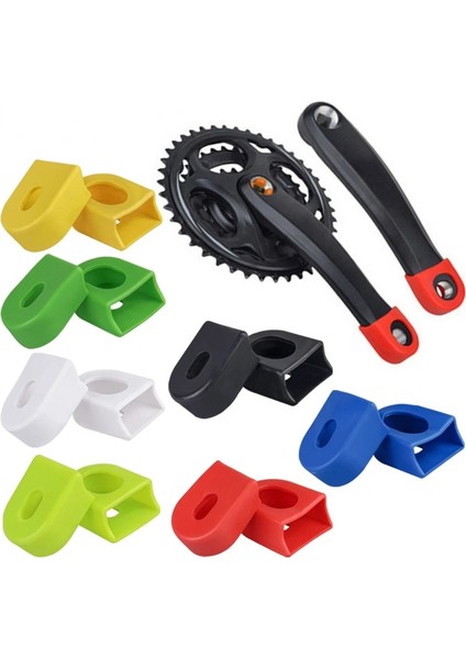 Siyah Stil Dağ Yol Bisikleti Bisiklet Pedalı Aynakol Koruyucu Kılıf Mtb Aksesuarları Bisiklet Silikon Krank Kapağı Koruyucu Silikon Kol (Yurt Dışından) modelleri