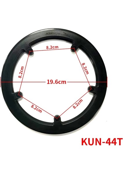 Kun-44 Stili Bisiklet Aynakol Koruyucu Kapak Bisiklet Krank Zinciri Tekerlek Halkası Koruma Koruyucu Dişli Halkası Delikleri (Yurt Dışından)