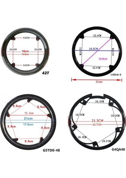 Kun-44 Stili Bisiklet Aynakol Koruyucu Kapak Bisiklet Krank Zinciri Tekerlek Halkası Koruma Koruyucu Dişli Halkası Delikleri (Yurt Dışından) fırsatları