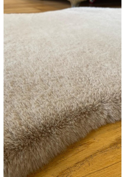 Rabbit 7403 Kahve Yatak Odası Halısı Banyo Halısı Suni post halı Makinede Yıkanabilir peluş Halı modelleri