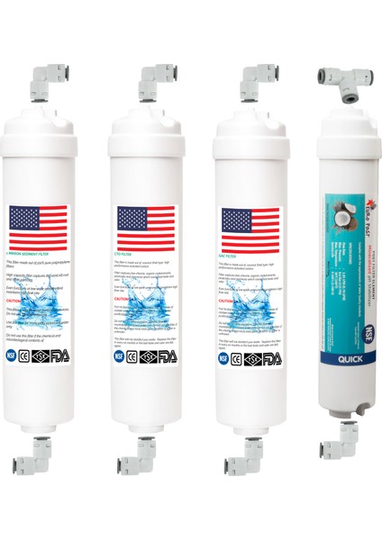 Kapalı Kasa 12" Inç 5'li Inline Filtre Seti (Nsf Onaylı) Vontron Membranlı