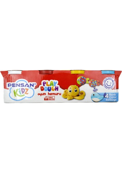 Kidz Oyun Hamuru 4 Renk 4 x 150 Gr.