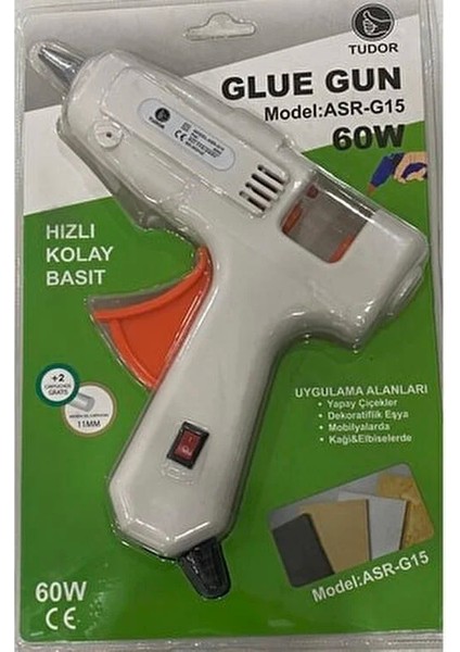 Sıcak Silikon Tabancası Tudor ASR-G15 60W