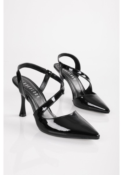 Nua Siyah Rugan Topuklu Ayakkabı fiyatları