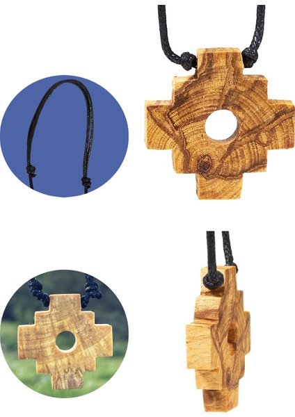 Spiritüel Yolculuk: Chakana Palo Santo Kolyesi ( Inka Cross Kolye)