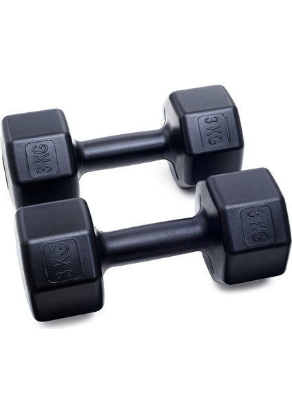 3 kg Dambıl x 2 Adet = 6 kg + Sayaçlı Ayarlanabilir El Yayı + Sayaçlı Atlama Ipi