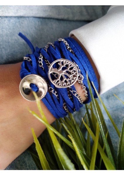 Süet Wrap Bileklik - Indigo modelleri