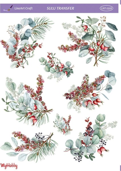 Yılbaşı Yeniyıl Serisi Sulu Transfer LNT-2318 25X35