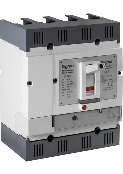 4K160040 4X40A 36KA Termik Manyetik Şalter 28A-40A Ayarlı