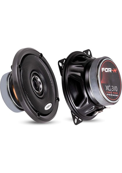 For-X XC-310 Oto Hoparlör 10CM 105W 2 Adet Kapaklı