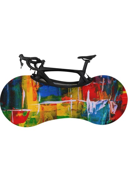 No.4 Stili Bisiklet Toz Koruma Kapağı Dağ Yol Bisikleti Giysileri Kapalı Jant Kapağı Elastik Renkli Degrade Sanat Sürme Aksesuarları-40 (Yurt Dışından) fiyatları