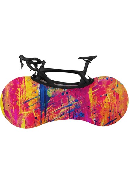 No.4 Stili Bisiklet Toz Koruma Kapağı Dağ Yol Bisikleti Giysileri Kapalı Jant Kapağı Elastik Renkli Degrade Sanat Sürme Aksesuarları-40 (Yurt Dışından) modelleri