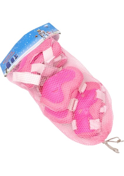 Pembe Tarzı 1 Takım Paten Koruma Dişlisi Özel Spor Koruyucu Spor Kombinasyonu Koruyucular Çocuk Çocuklar Için (Yurt Dışından)