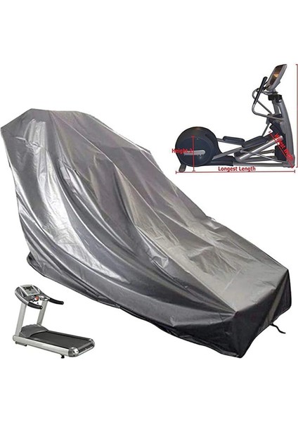 420D Tarzı 210D Oxford Kumaş Gümüş Gri Koşu Bandı Tozluk G Su Geçirmez Kapak Güneş Koruyucu Yağmur Kılıfı Kumaş Kapak (Yurt Dışından)