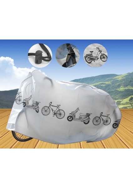 Beyaz Stil Bisiklet Koruyucu Donanım Su Geçirmez Güneş Koruma Mtb Yol Bisiklet Elektrikli Bisiklet Koruma Kapağı Koruyucu Kol (Yurt Dışından)