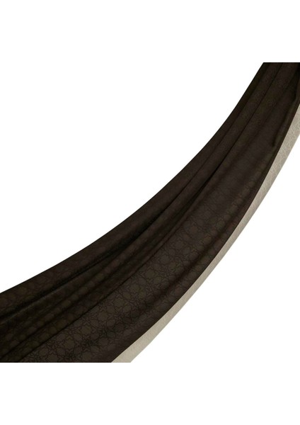 Ipekevi Dört Mevsim Monogram Desen Şal 04356-KÜLLÜ Kahve