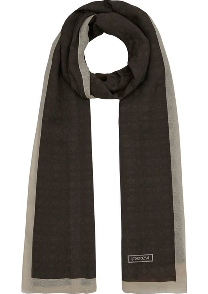 Ipekevi Dört Mevsim Monogram Desen Şal 04356-KÜLLÜ Kahve fiyatları