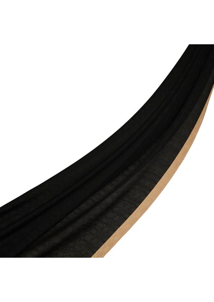 Ipekevi Dört Mevsim Monogram Desen Şal 04356-SIYAH Bej
