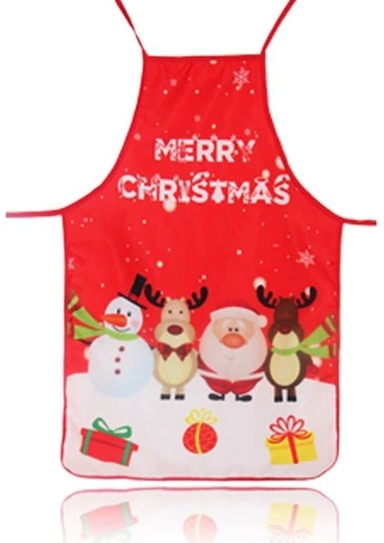 G Tarzı Kırmızı Noel Önlükleri Yetişkin Noel Baba Yemeği Ev Dekorasyonu Pişirme Temizleme Önlüğü Mutfak Aksesuarları Usta Kadın Yeni Yıl (Yurt Dışından)