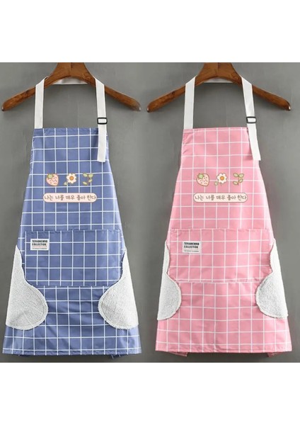 Mavi Stil Su Geçirmez Ayarlanabilir Önlük Farklı Stiller Giymesi Kolay Sevimli Pişirme Önlükleri Oxford Bezi Cepli Önlük Ev Temizleme Aracı (Yurt Dışından) fiyatları