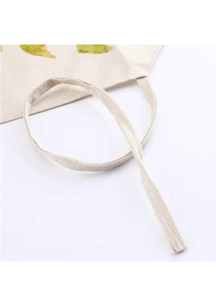 Bir Stil 1 Adet Etli Bitkiler Yeşil Yapraklar Desen Mutfak Şef Önlükleri Ev Pişirme Fırın Dükkanı Pamuk Keten Temizleme Önlüğü 53*65 cm (Yurt Dışından)