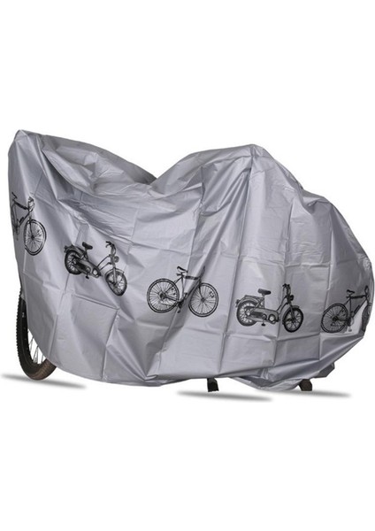 Gri Tarzı 200X100CM Bisiklet Koruyucu Kapak Su Geçirmez Açık Toz Geçirmez Bisiklet Örtüsü Mtb Bisiklet Sürme Koruyucu Güneşten Bisiklet Aksesuarları (Yurt Dışından)