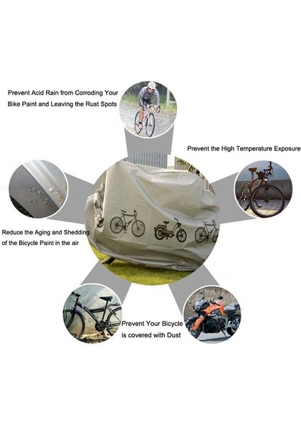 Gri Tarzı 200X100CM Bisiklet Koruyucu Kapak Su Geçirmez Açık Toz Geçirmez Bisiklet Örtüsü Mtb Bisiklet Sürme Koruyucu Güneşten Bisiklet Aksesuarları (Yurt Dışından) indirimleri