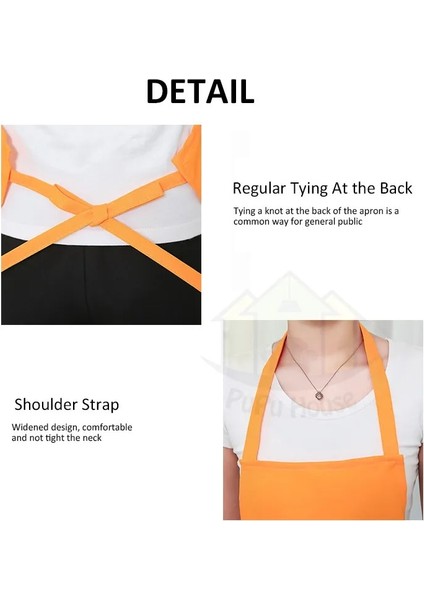 Mavi Stil Çift Ön Cep Asmak Boyun Önlük Unisex Yağa Dayanıklı Pişirme Pişirme Kahve Dükkanı Moda Yetişkinler Için Pişirme Önlüğü (Yurt Dışından) fırsatları