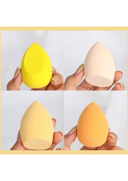 Plastik Kutulu Renkli Makyaj Sünger Seti 4'lü fırsatları