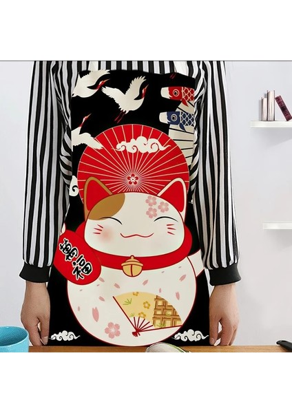No.5 Tarzı 68X55CM-YETIŞKIN Karikatür Kedi Beckoning Fortune Önlük Pişirme Aksesuarları Kadınlar Için Önlükler Önlük Mutfak Pişirme Aksesuarları Cafe Mutfak Önlüğü (Yurt Dışından) fırsatları